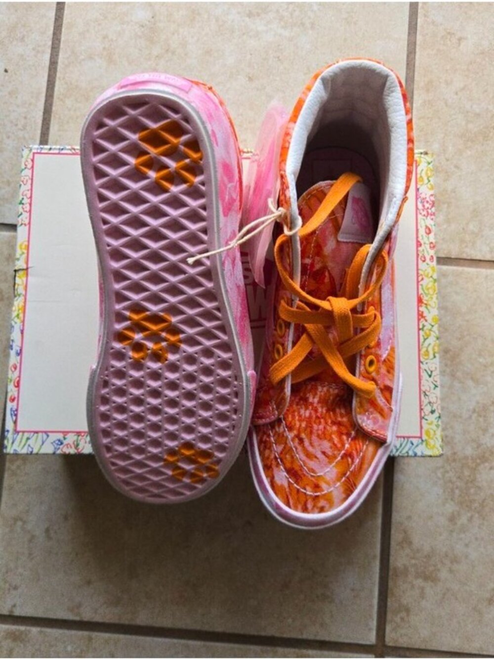 Vans Sk8 Hi Dx Women Size 5 Collina Strada Swirl Multicolor Canvas 0926 - Picture 4 of 7